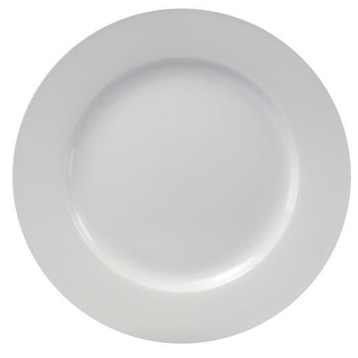 10" White Round China Dinner Plate