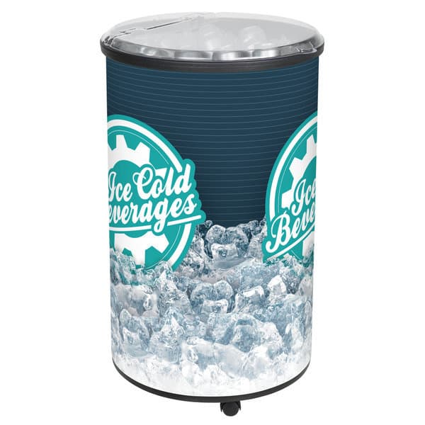 Round Barrel Beverage Cooler