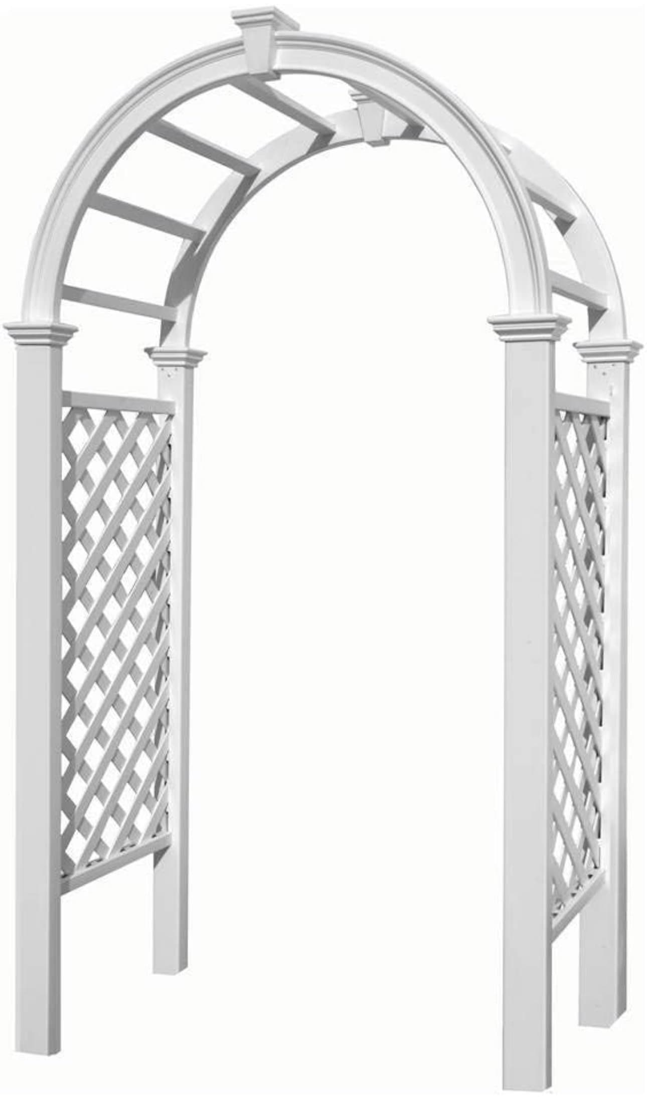 White Plastic Wedding Arch