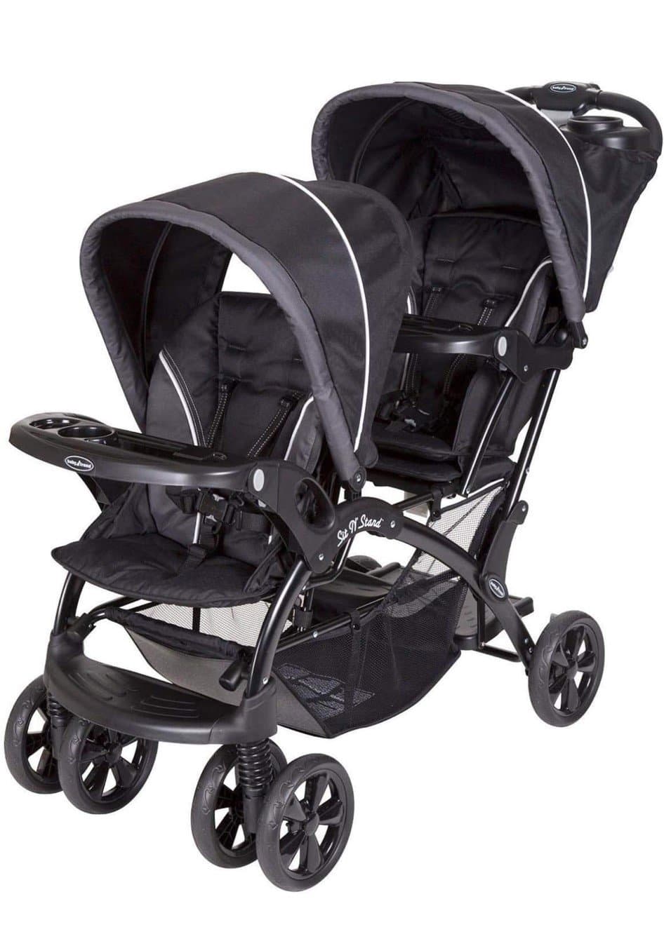 Sit and Stand Stroller - with backseat