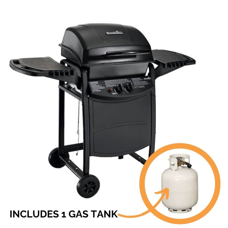 2-Burner Hooded BBQ Grill