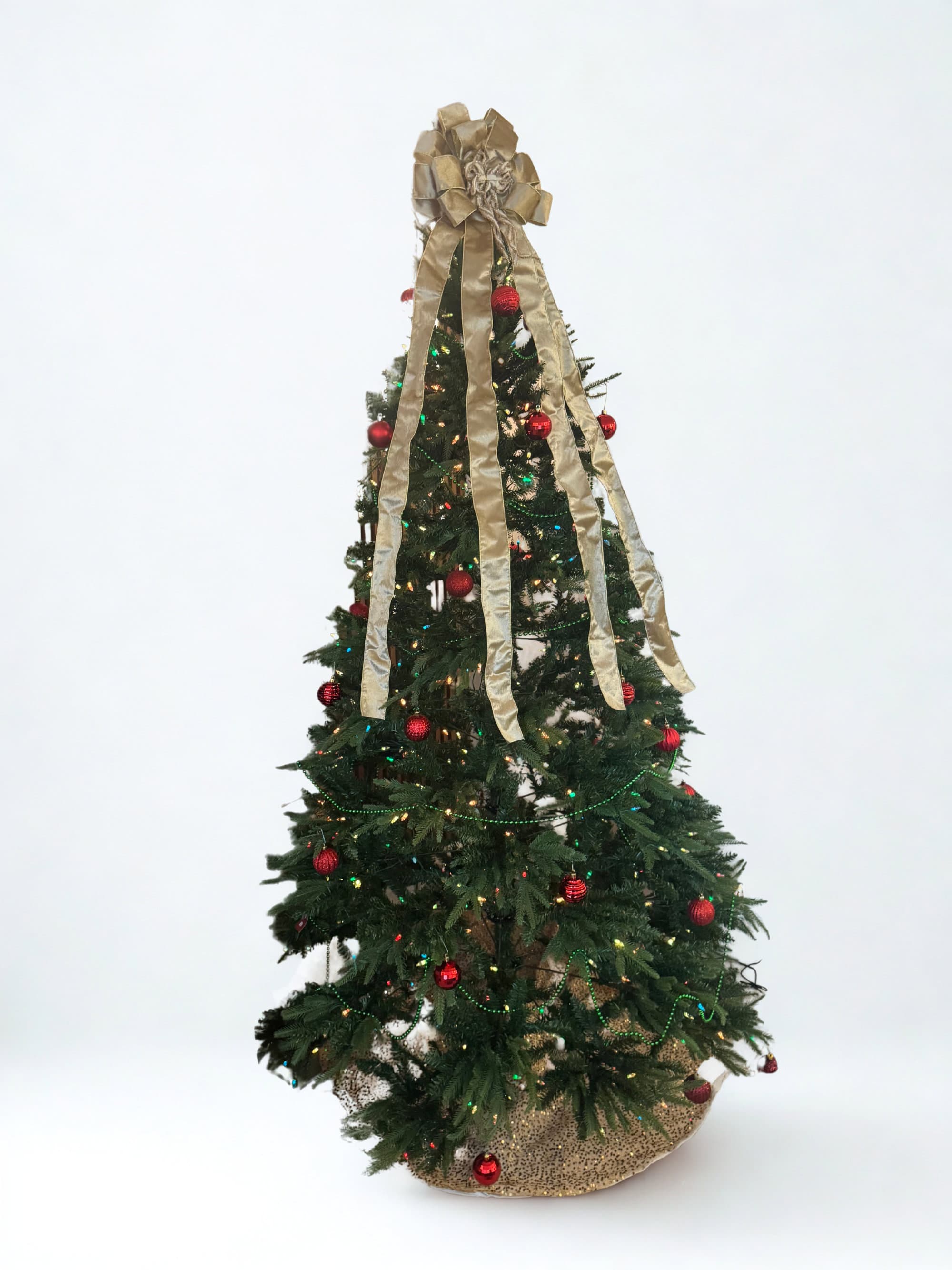 7ft Fully Decorated Christmas Tree with Lights
