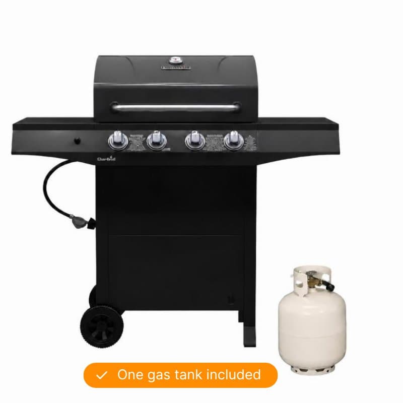 4-Burner Hooded BBQ Grill
