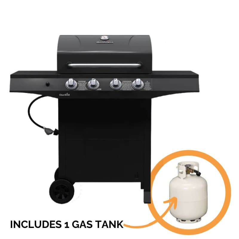 4-Burner Hooded BBQ Grill
