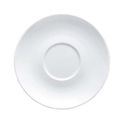 White Round China Saucer