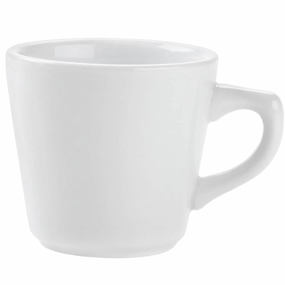 White Round China Coffee Cup